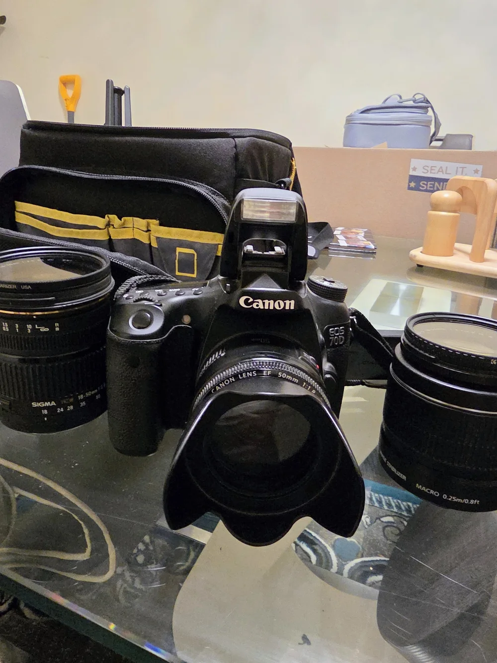 Canon EOS 70D DSLR Camera with 50mm Lens - Black